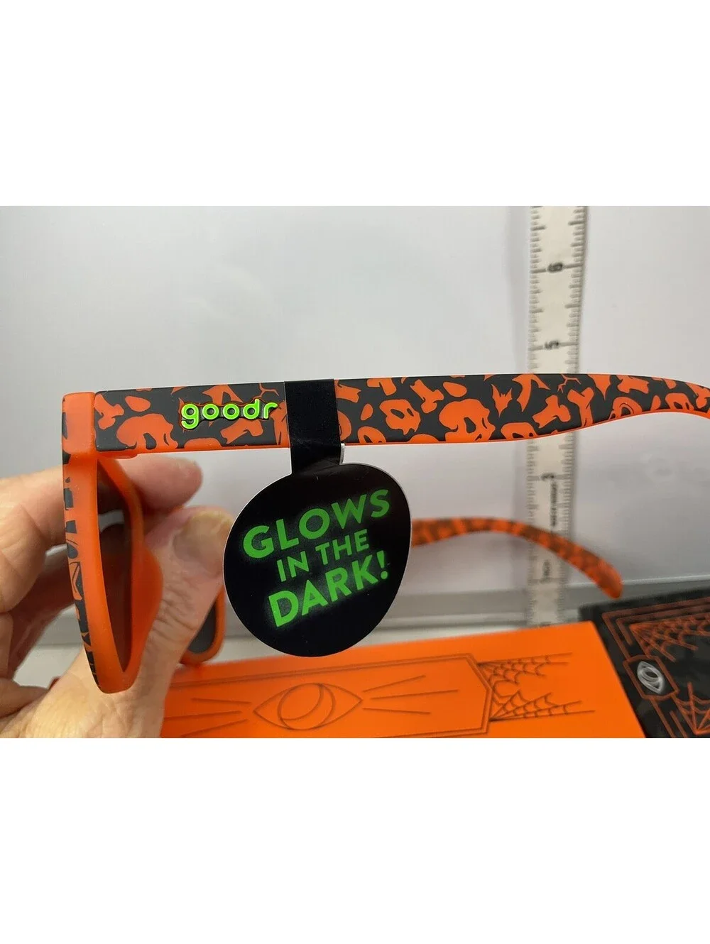 Goodr Exercise The Demons Sunglasses NIB Glow In The Dark